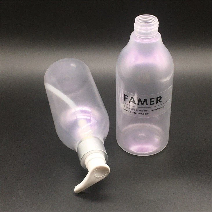 colorful 300ml PET dispenser pump bottle