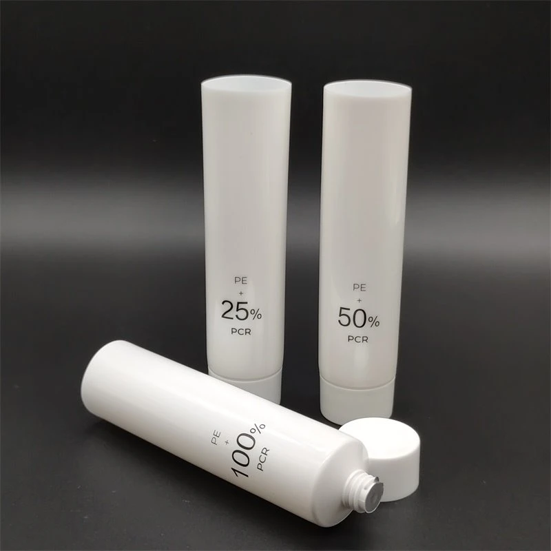 PCR Plastic Bottles Beauty Recycle Empty Tube