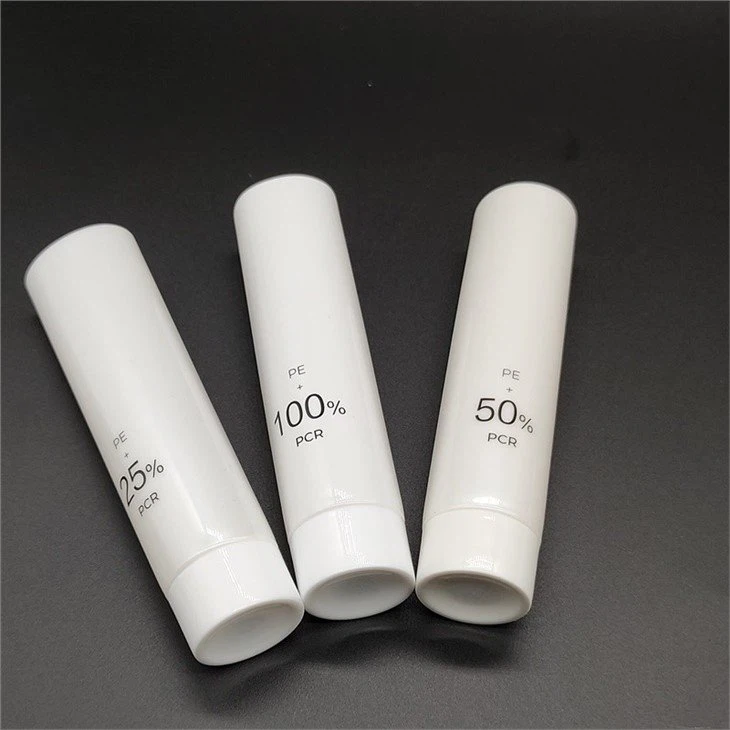 PCR clear lotion cosmetic tubes