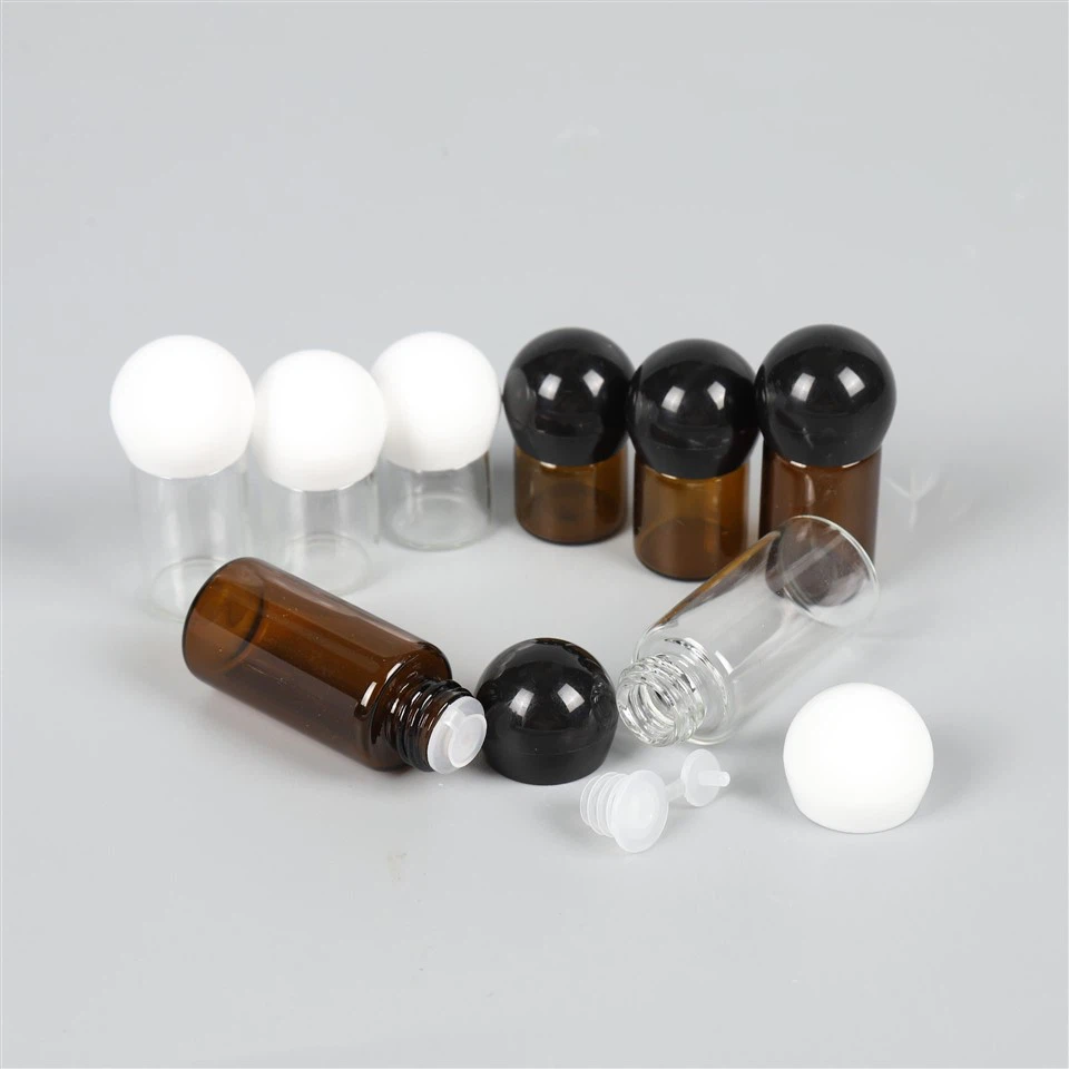 Amber Glass Pump Cosmetic Lotion Bottles