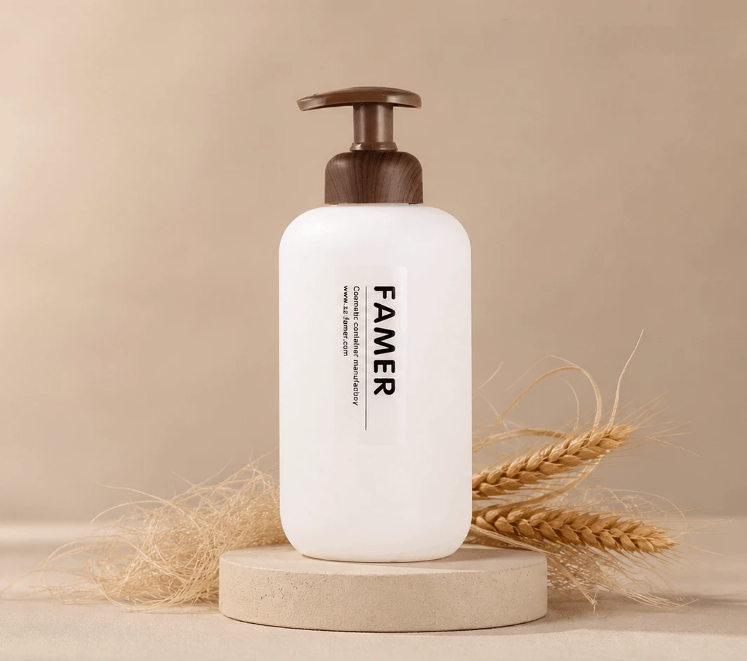 500ml Wheat Straw Cosmetic Pump Bottle